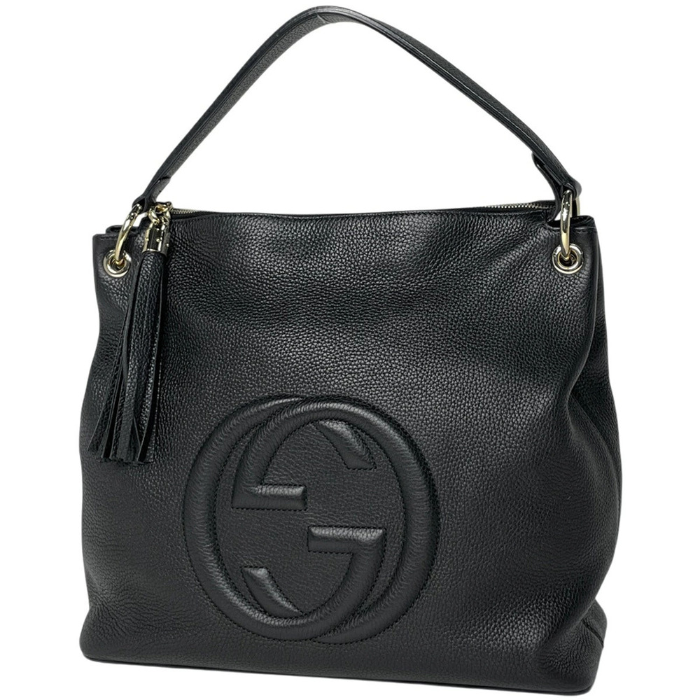 Gucci Soho Handbag Leather Black